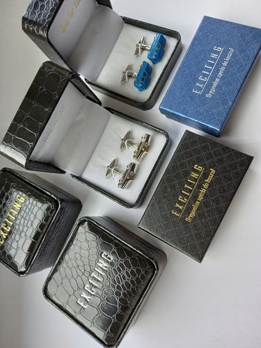 Spinki do mankietów EXC Rudy Lis Lisek Chytrusek z Kitą + Białe Etui Gratis na Arena.pl