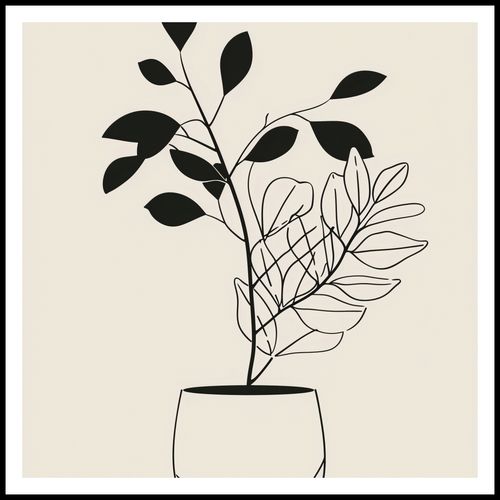 Plakat 80x80cm Prostota Doniczki na Arena.pl