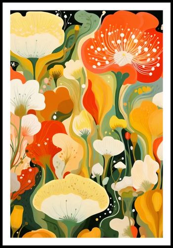 Plakat 68x101cm Kwiatowy Raj na Arena.pl