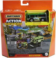 MATCHBOX PRAWDZIWE PRZYGODY ZESTAW DWORZEC AUTOBUSOWY + AUTKO AUTOBUS