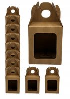 Kraftowe pudełko na miód 400-500 g 10szt. Prezent, opakowanie EKO