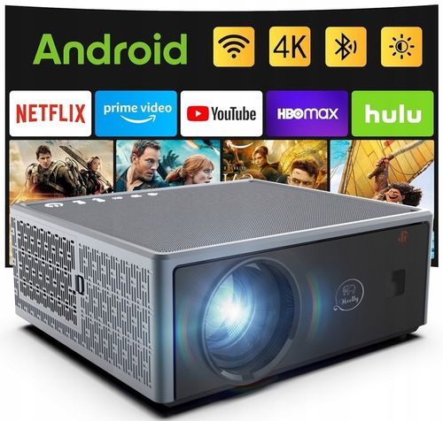 PROJEKTOR RZUTNIK 30000LM WIFI ANDROID SMART TV FULL HD 4K AUTOFOCUS na Arena.pl
