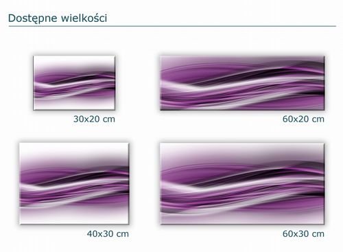 SZKLANA DESKA KUCHENNA 60x20 109c Fioletowa smuga na Arena.pl