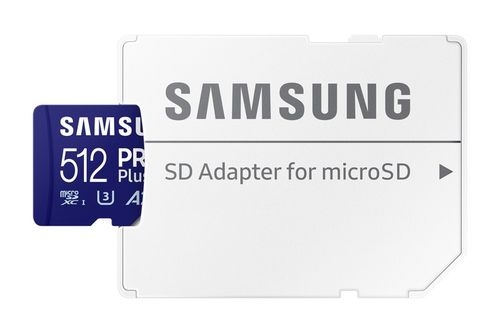 Samsung PRO Plus microSDXC 512GB U3 A2 V30 180 MB/s Adapter Karta pamięci na Arena.pl