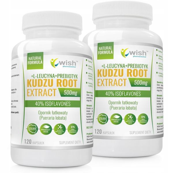 Kudzu Root Extract 40% isoflavones 500mg 240 kaps zdjęcie 1