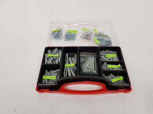 FISCHER REDBOX SOS-BOX KOSZULKI + WKRĘTY S+FU+ŚRUBY 360 ELEMENTÓW na Arena.pl