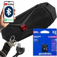 MOCNY GŁOŚNIK BLUETOOTH BOOMBOX BEZPRZEWODOWY RADIO PRZENOŚNY USB SD PASEK