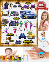 Duży Zestaw Mega Tatuaży zmywalnych - Batwheels