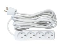 MicroConnect 4-way Danish Power Strip 5m