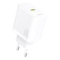 szybka ładowarka sieciowa 30w pd gan usb-c - biała