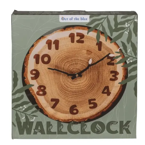 Zegar Ścienny Plaster Drewna - Naturalny Akcent do Wnętrza zdjęcie 5