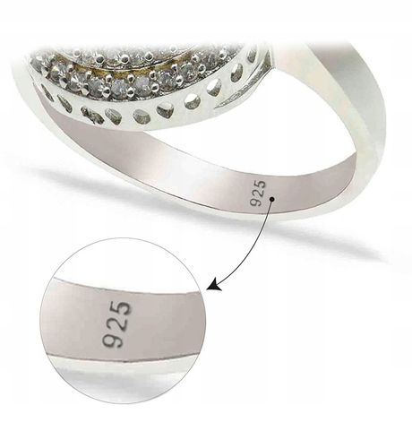 PIERŚCIONEK HAND MADE RĘKODZIEŁO RĘCZNIE ROBIONY SREBRNY SUŁTANIT CYRKONIE na Arena.pl