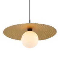 Wisząca lampa nowoczesna Malor do jadalni złota biała