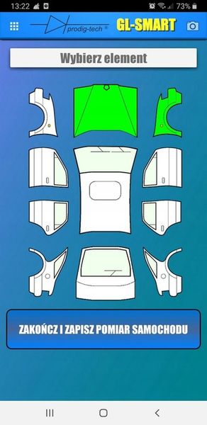 MIERNIK GRUBOŚCI LAKIERU TESTER ANDROID iOS ProdigTech GL-SMART-S zdjęcie 3