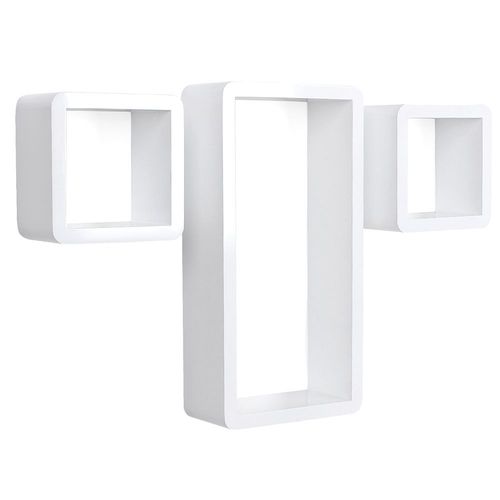 Półki ścienne CUBE 3 szt. BIAŁY na Arena.pl