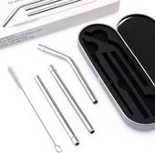 Słomki Wielorazowe ze Stali Nierdzewnej Zestaw