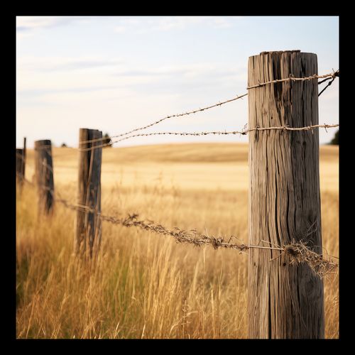 Plakat 30x30cm Płot na Polu na Arena.pl
