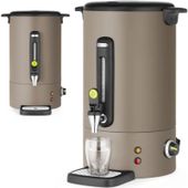 warnik do wody grzanego wina z kranem tacką ociekową 16 l 1650 w - taupe