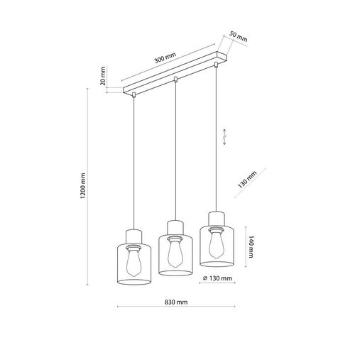 lampa wisząca orson 4568 tk lighting na Arena.pl