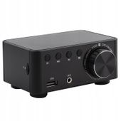 MINI WZMACNIACZ HIFI BLUETOOTH 5.0 STEREO RADIO 50W + 50W
