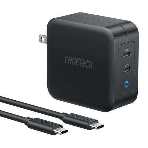 Ładowarka sieciowa Choetech PD6008 2xUSB-C PD 100W GaN na Arena.pl