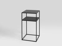 Stolik boczny TENSIO 2 FLOOR METAL 30 - czarny, kwietnik