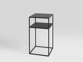 Stolik boczny TENSIO 2 FLOOR METAL 30 - czarny, kwietnik