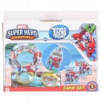 Zestaw do nauki pływania MARVEL piłka rękawki okularki koło dmuchane