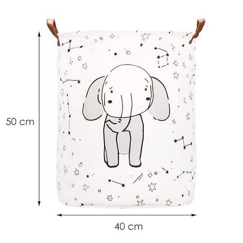 Kosz do przechowywania zabawek i ubrań pojemnik z uszami słoń na Arena.pl