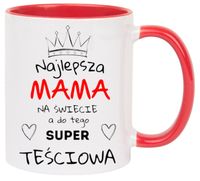 KUBEK Z NADRUKIEM PREZENT NA DZIEŃ MATKI URODZINY DLA MAMY TEŚCIOWEJ WZORY