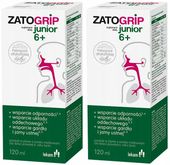 Zatogrip Junior Czarny Bez Pelargonia Afrykańska Wspiera Odpornosć 120 ml