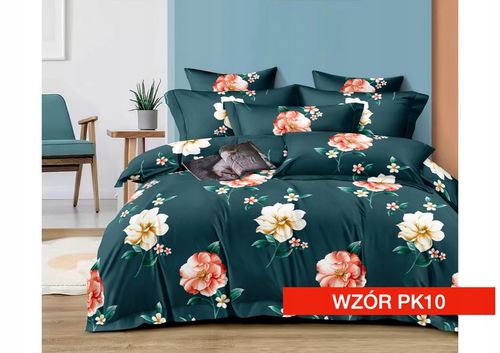 POŚCIEL ANTYALERGICZNA SATYNOWA 220x200 i 2x 70x80 KOMPLET 3 CZĘŚCI WZORY na Arena.pl