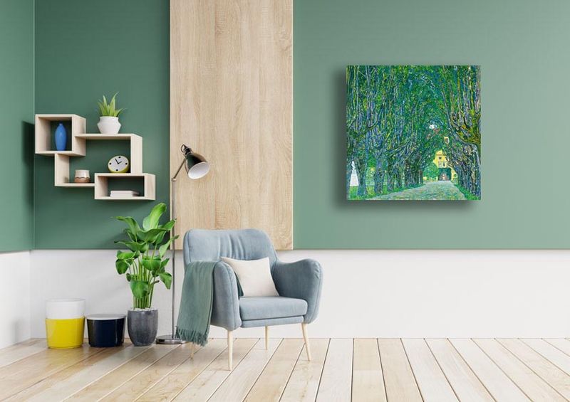 Attersee, Gustav Klimt - obraz na płótnie 30x30 zdjęcie 1