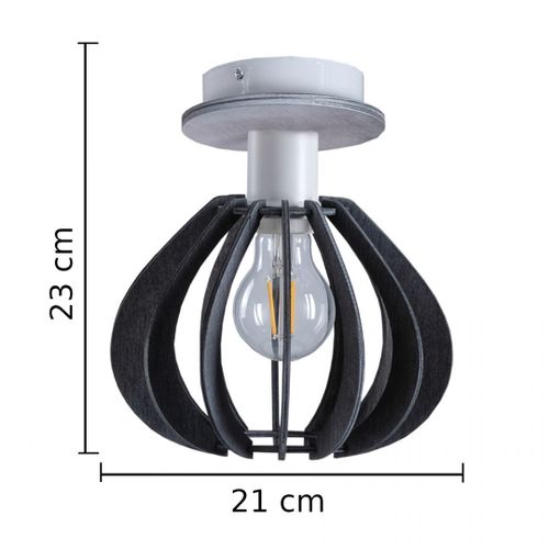 Lampa sufitowa 1xE27 NICOLETA GREY 830 na Arena.pl