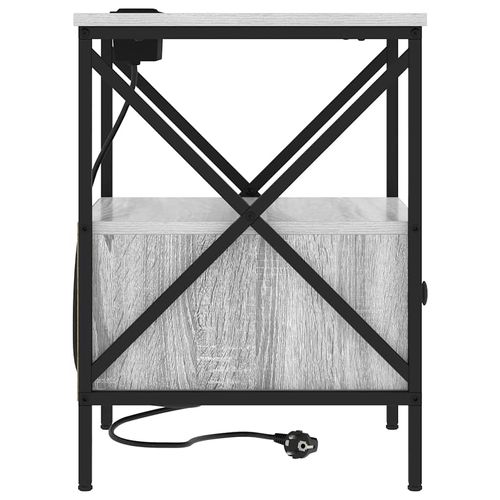 Szafka Nocna z szufladą Szary dąb sonoma 41.5 x 40.5 x 55 cm na Arena.pl