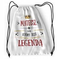 Plecak Sportowy Szkolny Dla Mateusza Syna Dziecka Z Nadrukiem Ze Zdjęciem