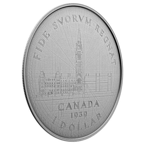 Canada: Emanuel Hahn’s Original Sketch - Parliament 5 uncji Srebra 2024 Antiqued Coin na Arena.pl