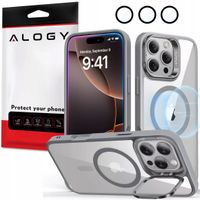 2 x Etui hybrydowe ochronne do Apple iPhone 16 Pro Alogy KickStand Hybrid C