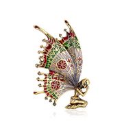 broszka ozdobna kryształowa elf bz109