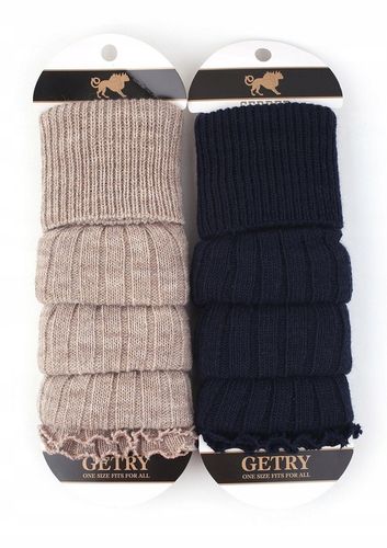 Getry Damskie na Nogi Wełna Ocieplacze na Łydki Ciepłe Cerber na Arena.pl