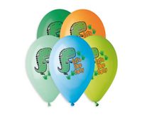 Balony lateksowe dinozaury let's dino party 33cm 5szt.