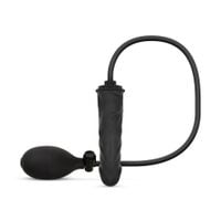 anal collection - inflatable dildo with pump 14,5 cm - black