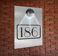 TABLICZKA ADRESOWA oświetlona led pionowa numer na dom 30x20 aluminiowa