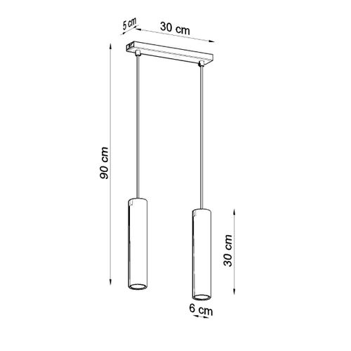 Lampa wisząca LAGOS 2 biały na Arena.pl