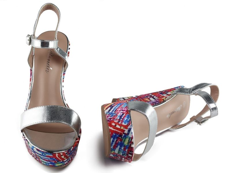 Buty na wysokim koturnie sandałki 38 zdjęcie 6