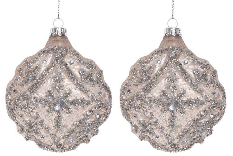 Kpl.2 bombek szklanych premium zdjęcie 1