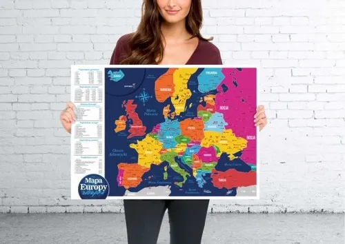 Mapa Europy zdrapka PRODUKT POLSKI EUROPA na Arena.pl