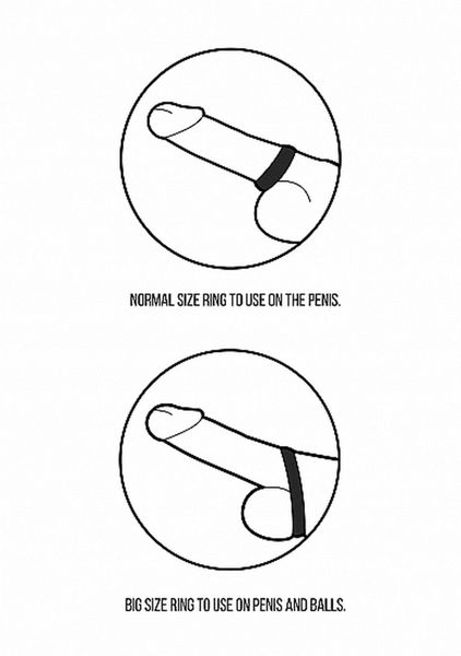 No. 86 - Cock Ring Set - Black zdjęcie 11