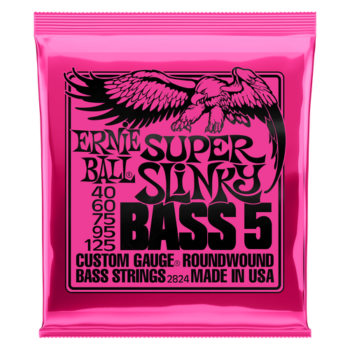 Struny do basu gitary basowej 5 strunowej 40-125 Ernie Ball 2824 na Arena.pl
