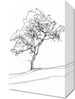 Obraz 20x30cm Drzewo w Zarysie